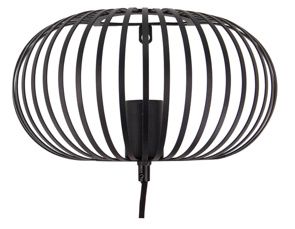 Wandlamp Chericoni Curvato, zwart metaal. Industrieel design voor stijlvolle en sfeervolle interieurverlichting.