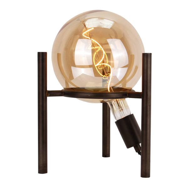 Zwarte Chericoni Anello tafellamp, 1 lichtpunt, Ø30 cm, geschikt voor E27 lampen.