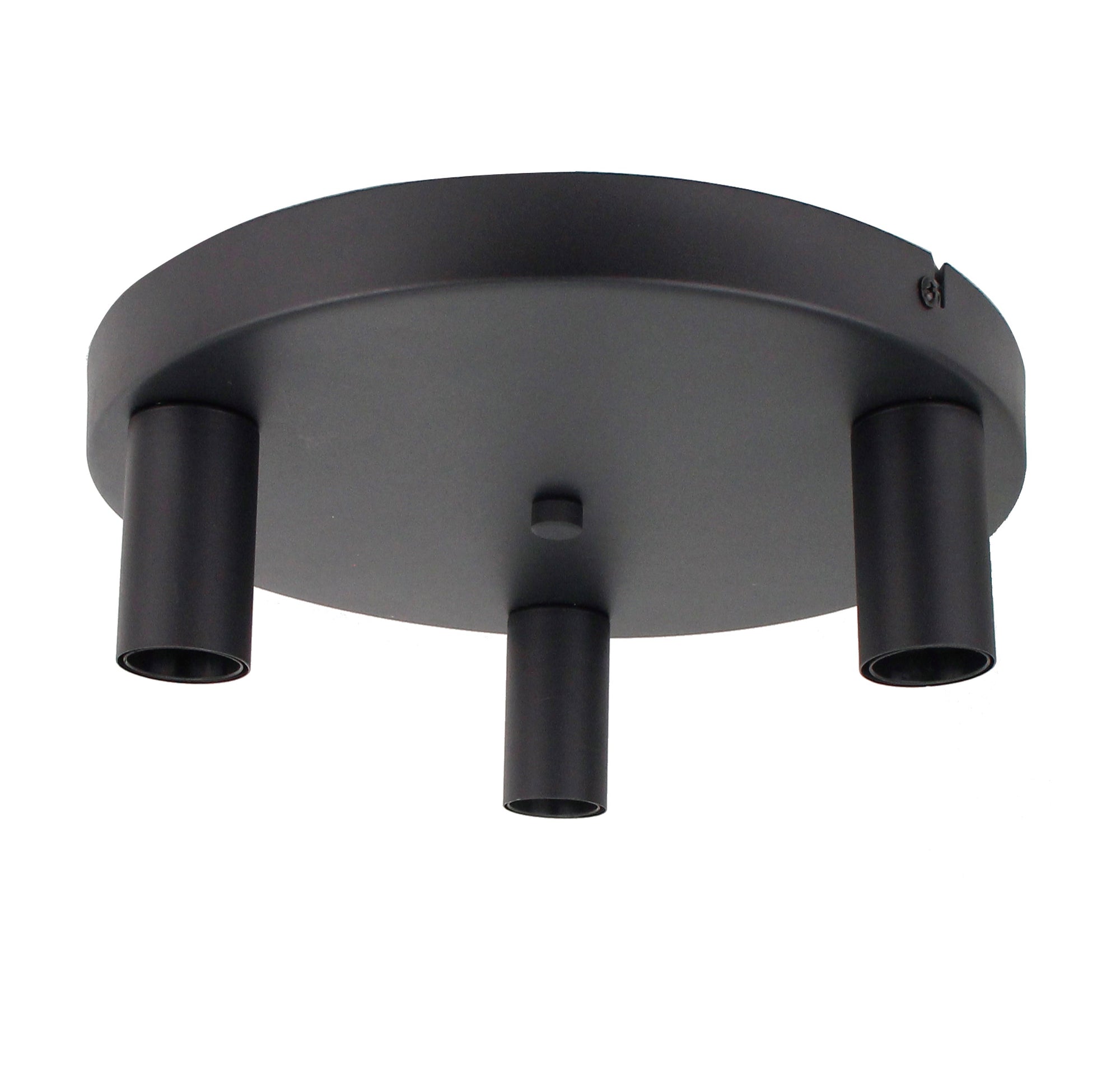 Plafondlamp Chericoni Basic, zwart, Ø28 cm, 3 lichtpunten, E27 fitting. Modern design voor stijlvolle interieurverlichting.