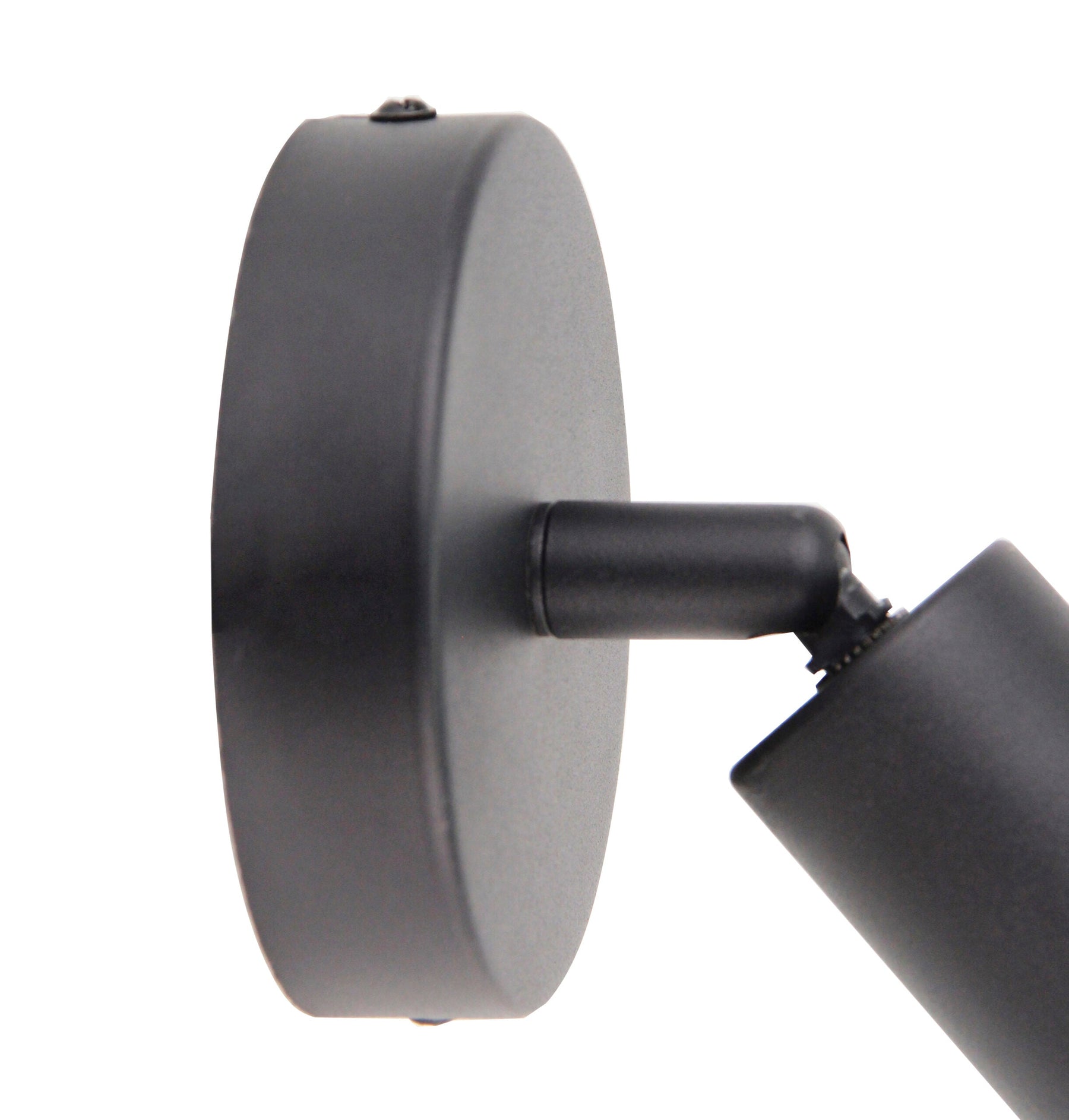 Wandlamp Chericoni Basic, zwart, Ø10 cm, 1 lichtpunt, E27 fitting, knikarm zonder snoer. Stijlvol en modern wanddesign.