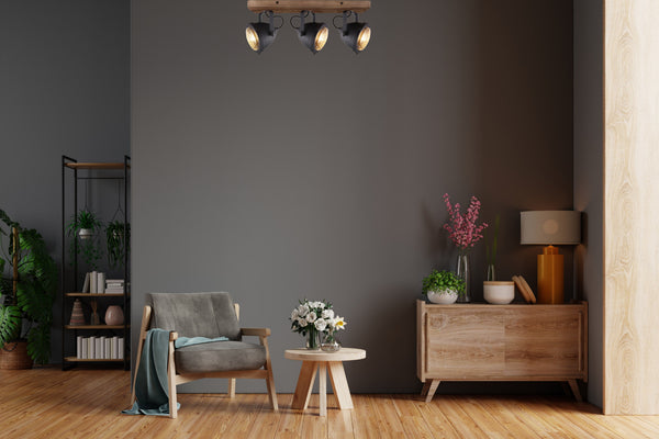 Chericoni Bella plafondspot, 3 lichts, Ø 12 cm, GU10, zwart, stijlvol en modern, ideaal voor sfeervolle verlichting in elke ruimte.