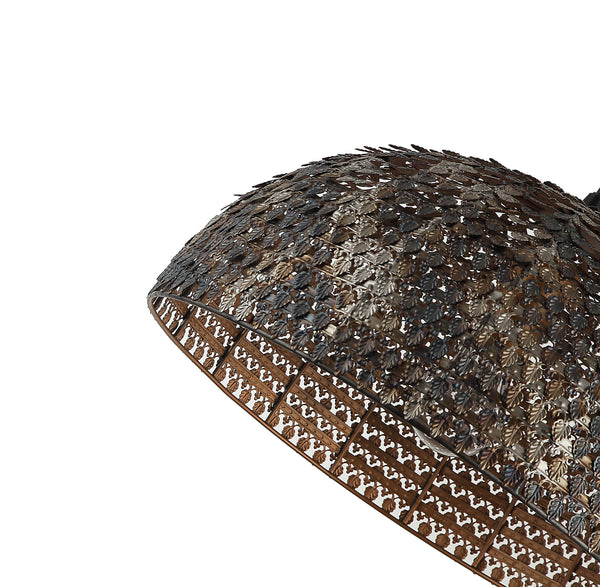 Zwarte Chericoni Bilancia hanglamp met één lichtpunt, Ø40cm, gemaakt van robuust ijzer en metaal voor een industriële look.