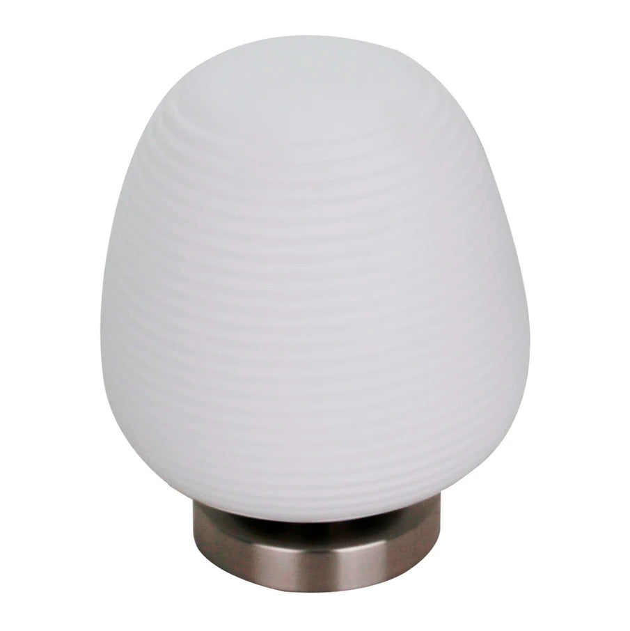 Chericoni Costola tafellamp, 1 lichts, 21 cm, met matte afwerking van ijzer en metaal.