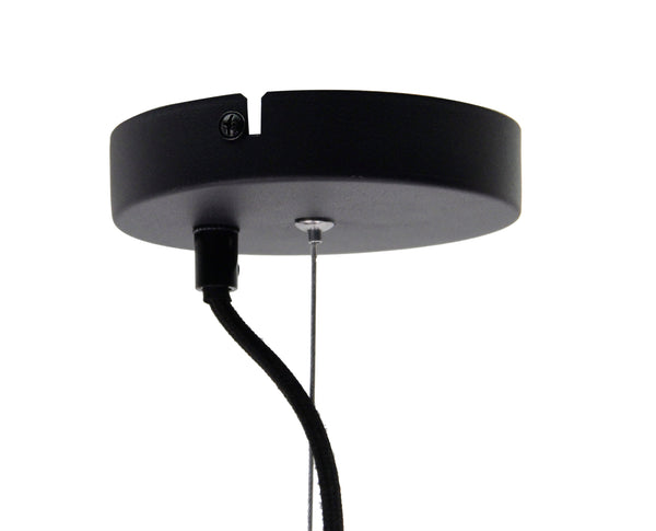 Hanglamp Chericoni Curvato, zwart, Ø 60 cm, 1 lichtpunt, E27 fitting. Modern design voor sfeervolle interieurverlichting.