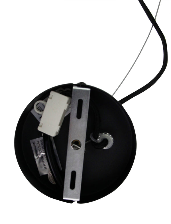 Hanglamp Chericoni Curvato, zwart, Ø 60 cm, 1 lichtpunt, E27 fitting. Modern design voor sfeervolle interieurverlichting.