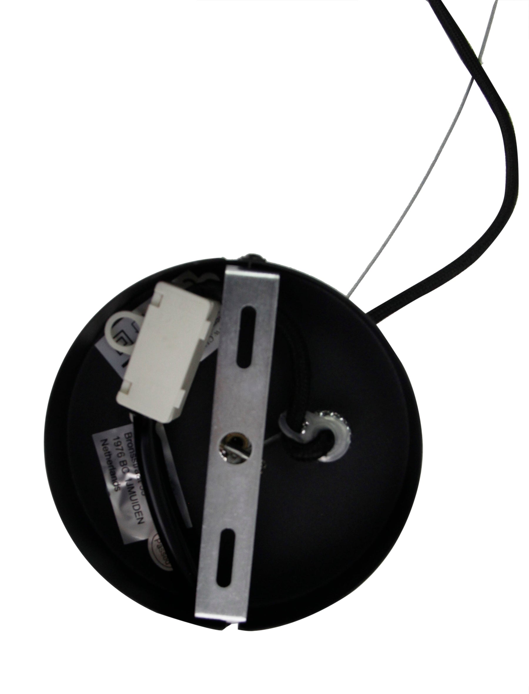 Hanglamp Chericoni Curvato, zwart, Ø 60 cm, 1 lichtpunt, E27 fitting. Modern design voor sfeervolle interieurverlichting.