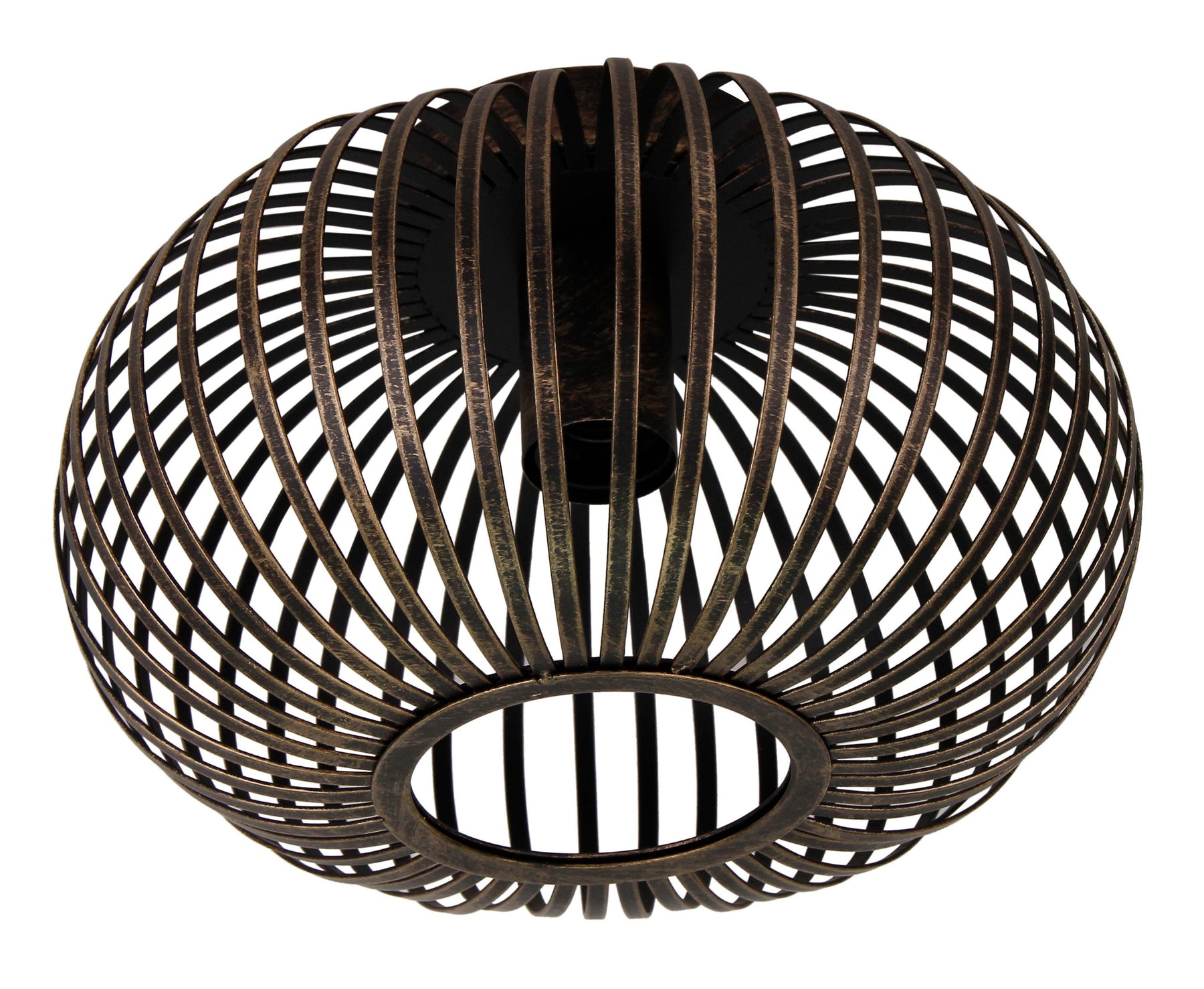 Plafondlamp Chericoni Curvato, brons, Ø30 cm, 1 lichtpunt, E27 fitting. Stijlvol en modern design voor sfeervolle verlichting.