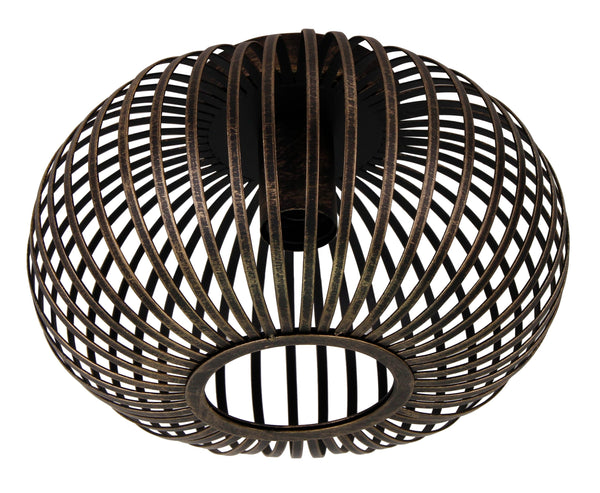 Plafondlamp Chericoni Curvato, brons, Ø30 cm, 1 lichtpunt, E27 fitting. Stijlvol en modern design voor sfeervolle verlichting.