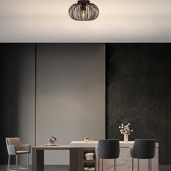 Plafondlamp Chericoni Curvato, brons, Ø30 cm, 1 lichtpunt, E27 fitting. Stijlvol en modern design voor sfeervolle verlichting.