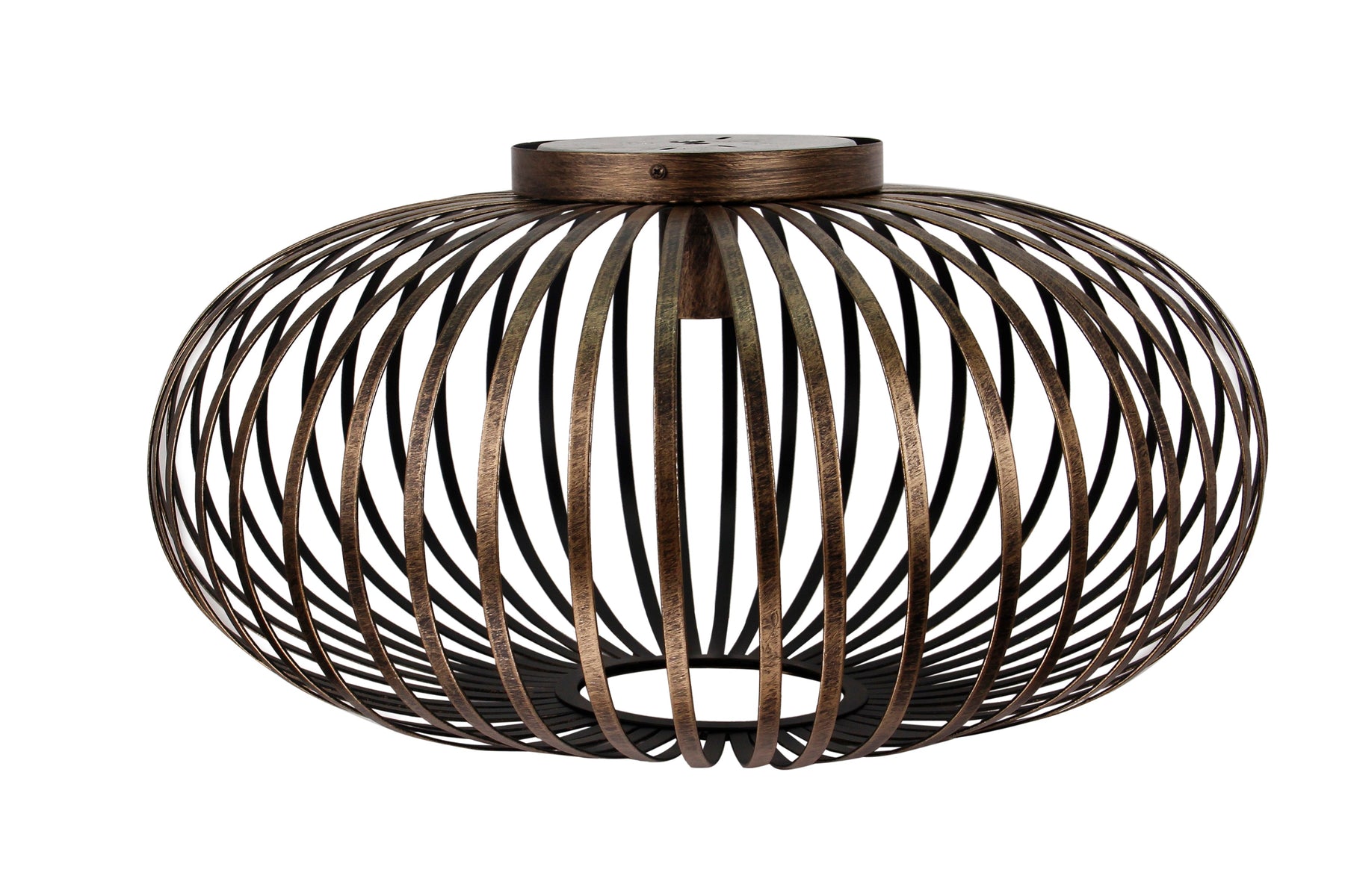 Plafondlamp Chericoni Curvato, brons, Ø60 cm, 1 lichtpunt, E27 fitting. Stijlvol en modern design voor sfeervolle verlichting.