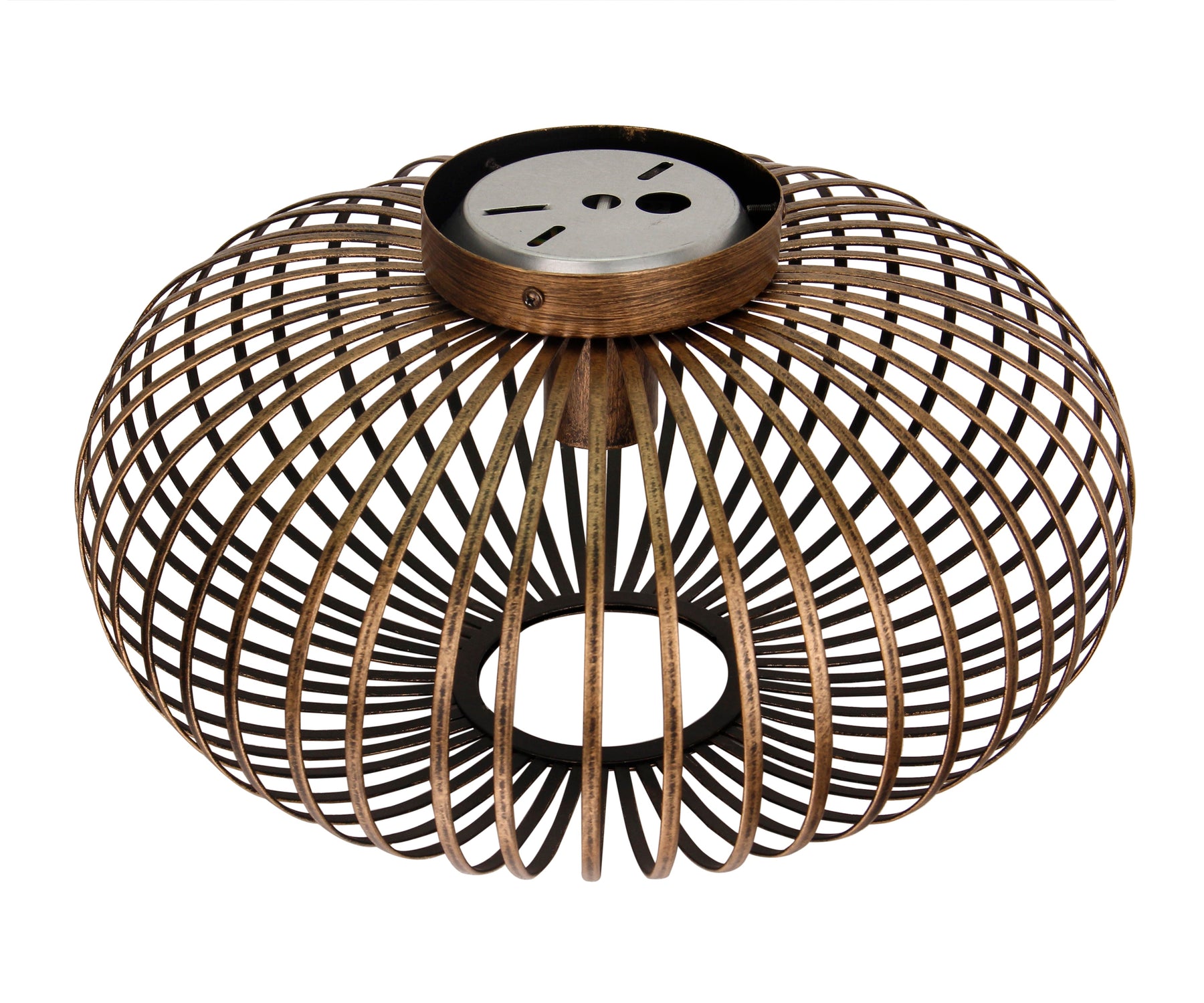 Plafondlamp Chericoni Curvato, brons, Ø60 cm, 1 lichtpunt, E27 fitting. Stijlvol en modern design voor sfeervolle verlichting.