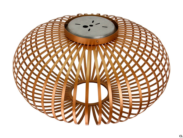 Plafondlamp Chericoni Curvato, goud, Ø60 cm, 1 lichtpunt, E27 fitting. Stijlvol en modern design voor sfeervolle verlichting.