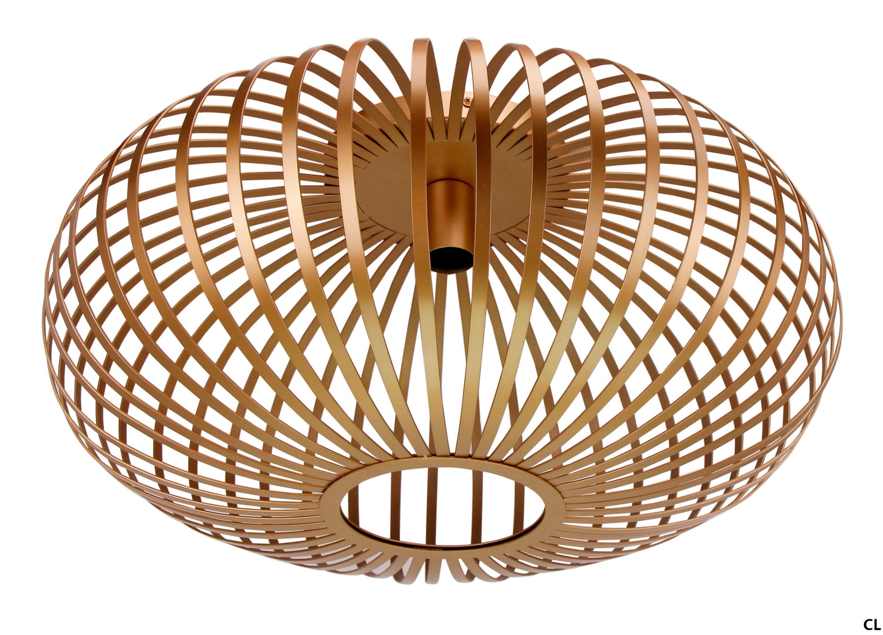 Plafondlamp Chericoni Curvato, goud, Ø60 cm, 1 lichtpunt, E27 fitting. Stijlvol en modern design voor sfeervolle verlichting.