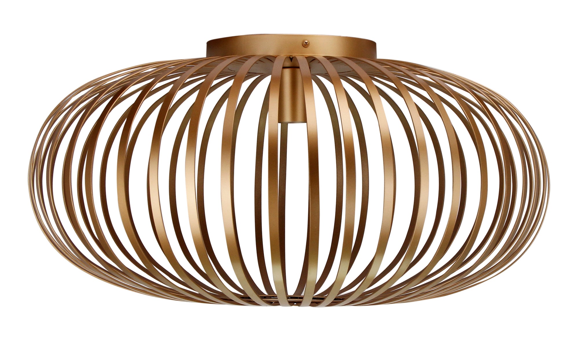 Plafondlamp Chericoni Curvato, goud, Ø60 cm, 1 lichtpunt, E27 fitting. Stijlvol en modern design voor sfeervolle verlichting.