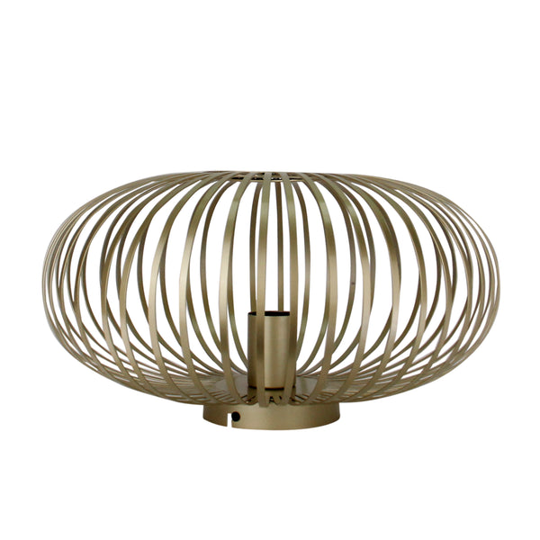 Chericoni Curvato plafondlamp, Ø40 cm, goudkleurig. Tijdloos 1-lichts ontwerp met E27 fitting voor een chique en warme sfeer.