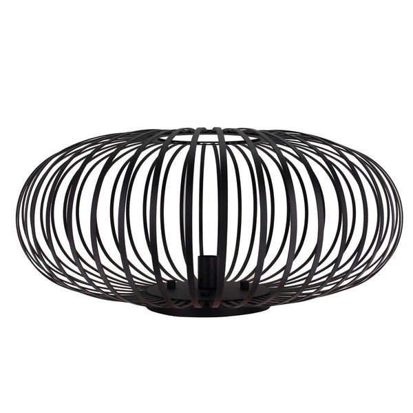 Elegante zwarte Chericoni Curvato plafondlamp, Ø75 cm, met 1 lichtbron en E27 fitting. Perfect voor ruime en moderne interieurs.