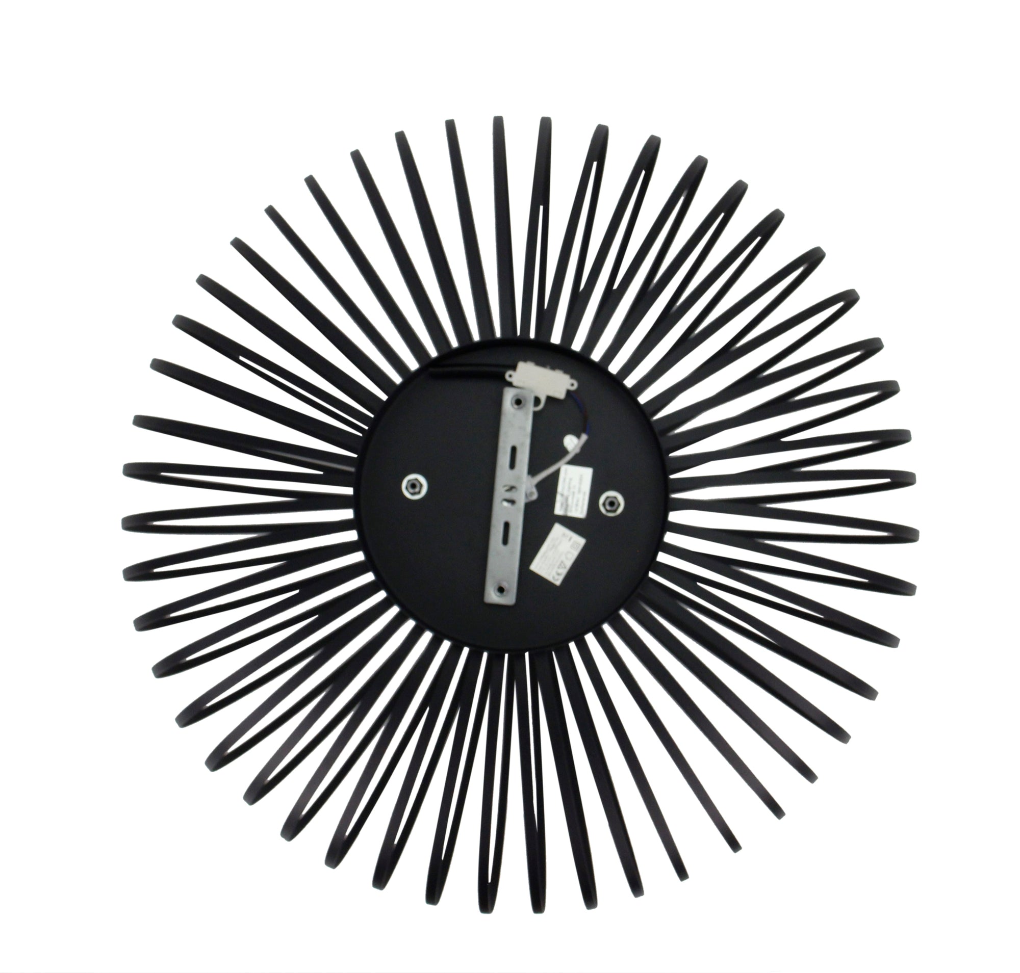 Chericoni Curvato plafondlamp, 1-lichts, zwart, met een royale diameter van 75 cm. E27 fitting voor een moderne en stijlvolle uitstraling.