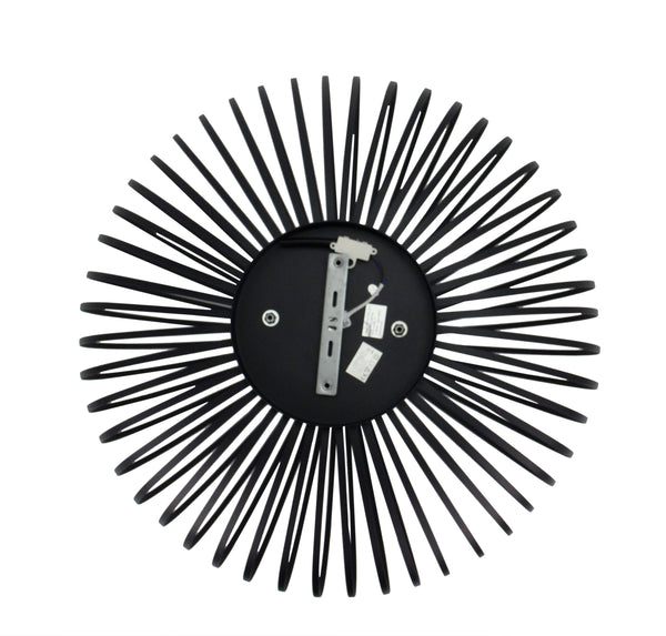 Chericoni Curvato plafondlamp, 1-lichts, zwart, met een royale diameter van 75 cm. E27 fitting voor een moderne en stijlvolle uitstraling.