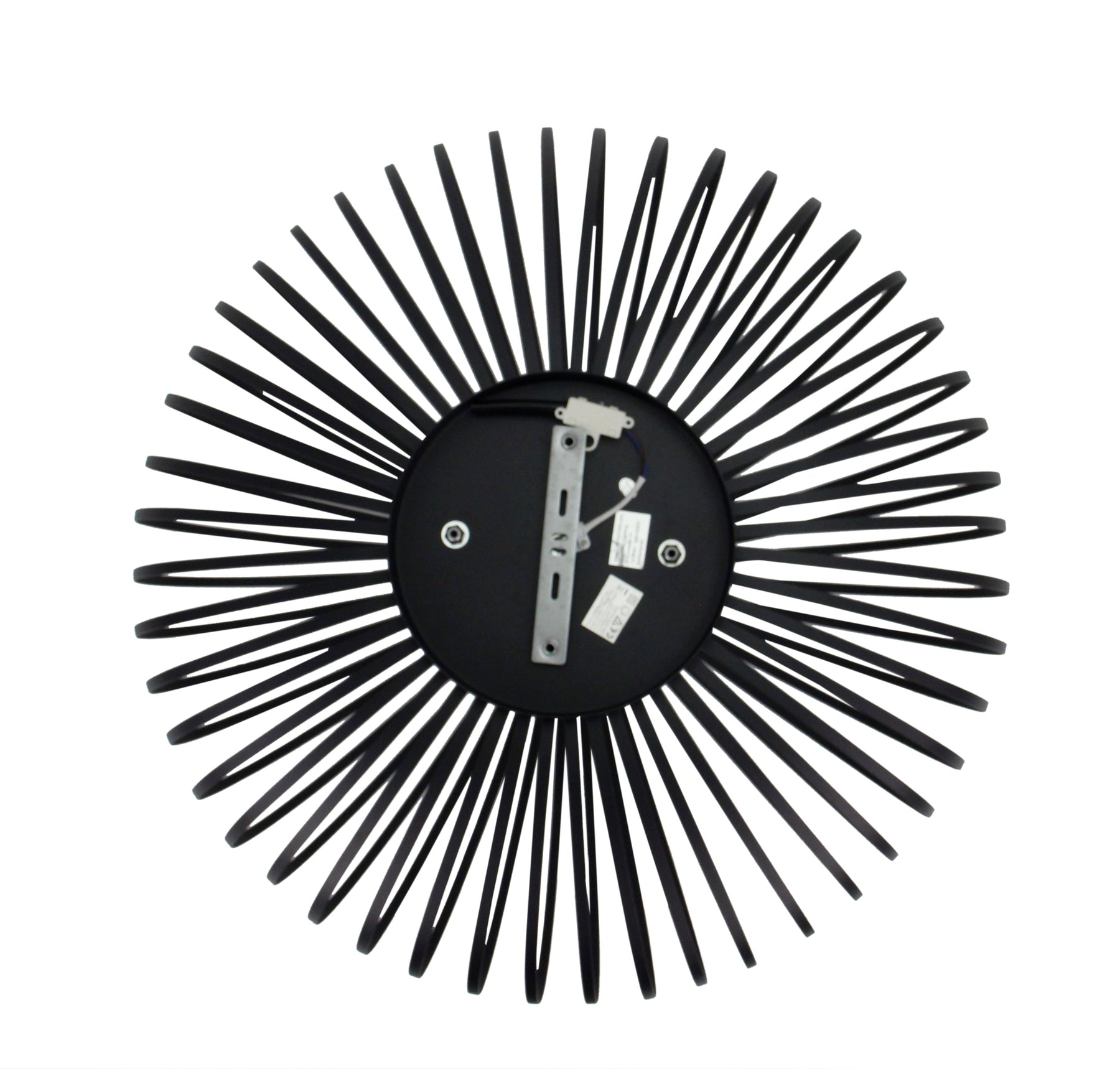 Chericoni Curvato plafondlamp, 1-lichts, zwart, met een royale diameter van 75 cm. E27 fitting voor een moderne en stijlvolle uitstraling.