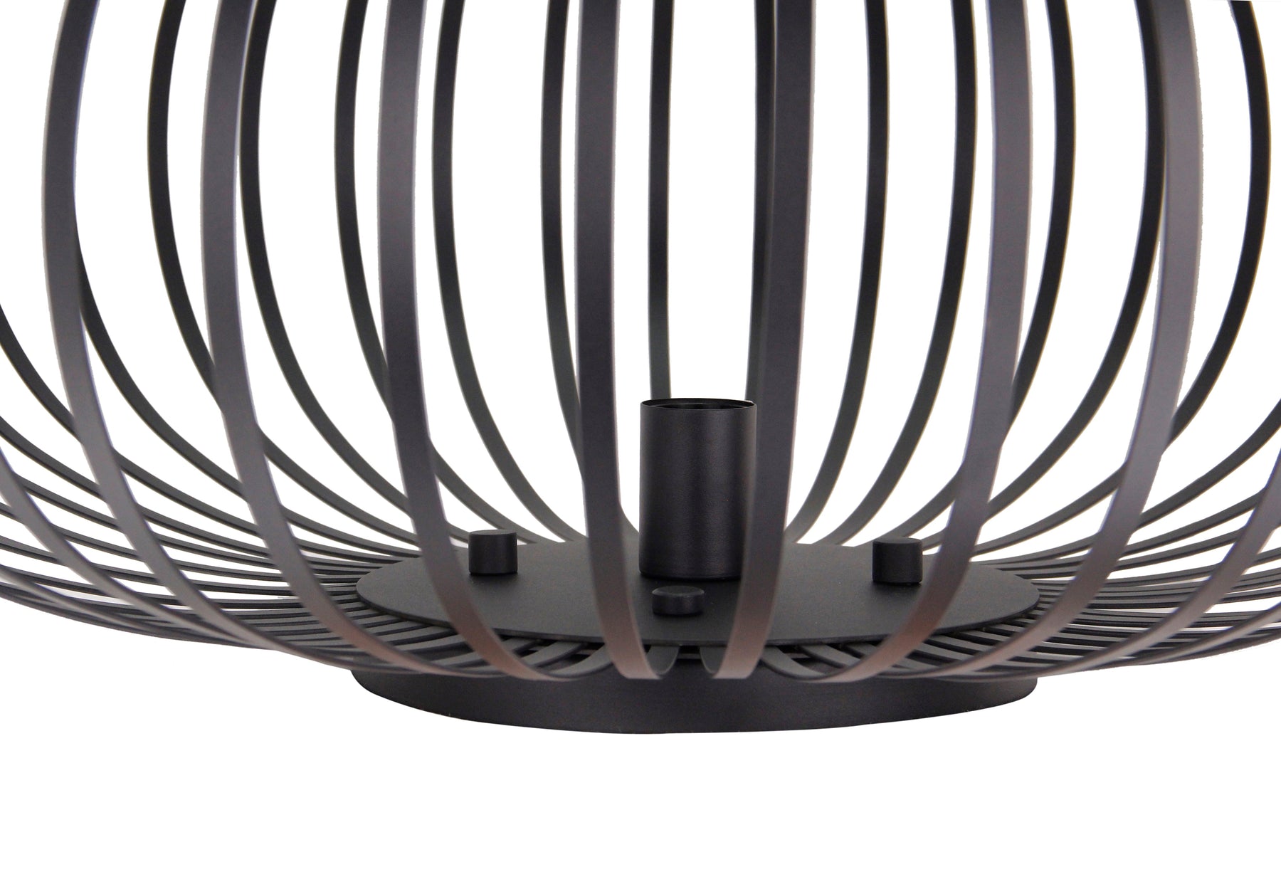 Chericoni Curvato plafondlamp zwart, Ø75 cm. Stijlvol 1-lichts ontwerp met E27 fitting, geschikt voor grote ruimtes en eigentijds design.