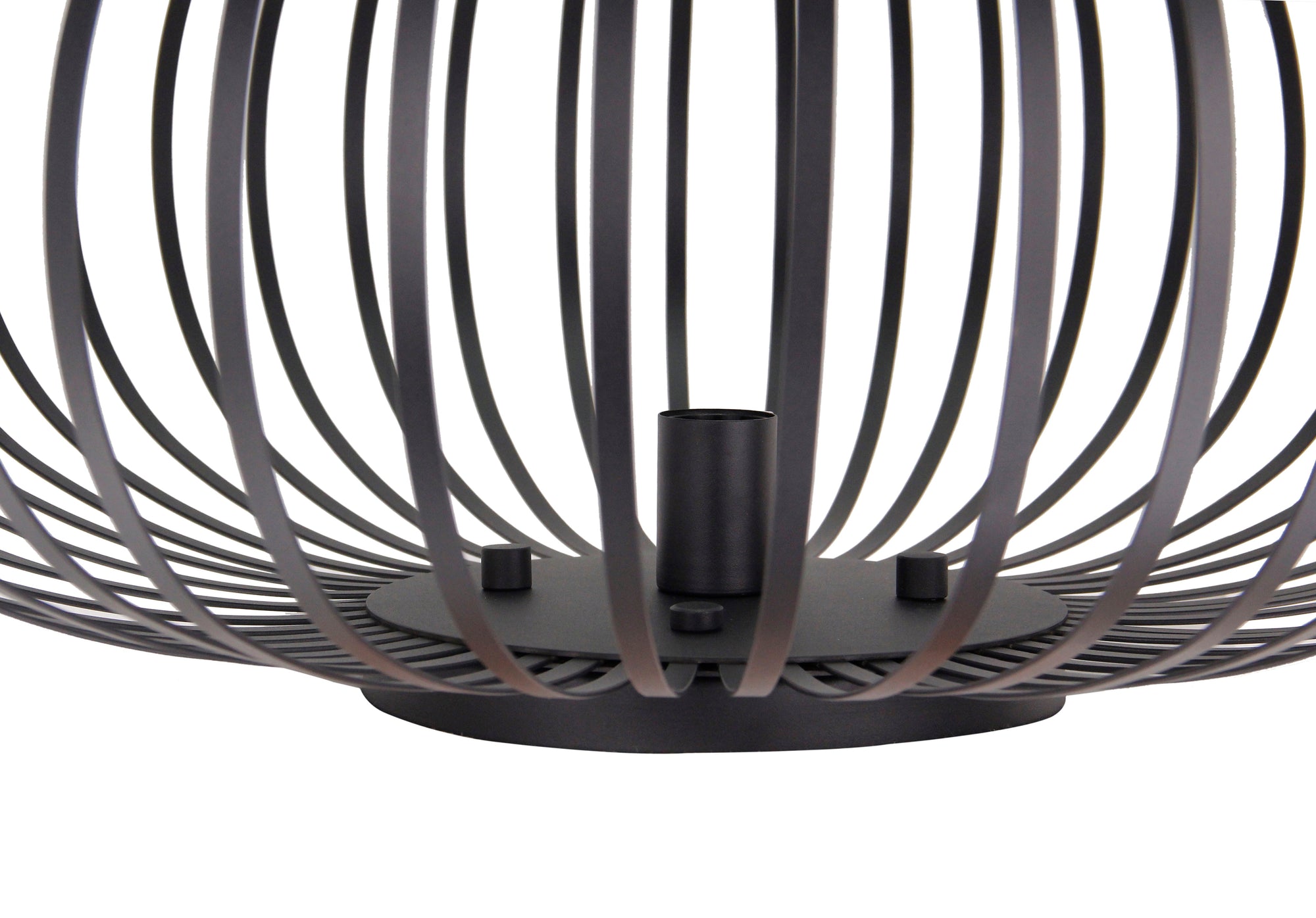 Chericoni Curvato plafondlamp zwart, Ø75 cm. Stijlvol 1-lichts ontwerp met E27 fitting, geschikt voor grote ruimtes en eigentijds design.