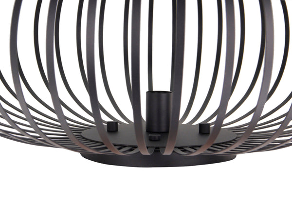 Chericoni Curvato plafondlamp zwart, Ø75 cm. Stijlvol 1-lichts ontwerp met E27 fitting, geschikt voor grote ruimtes en eigentijds design.