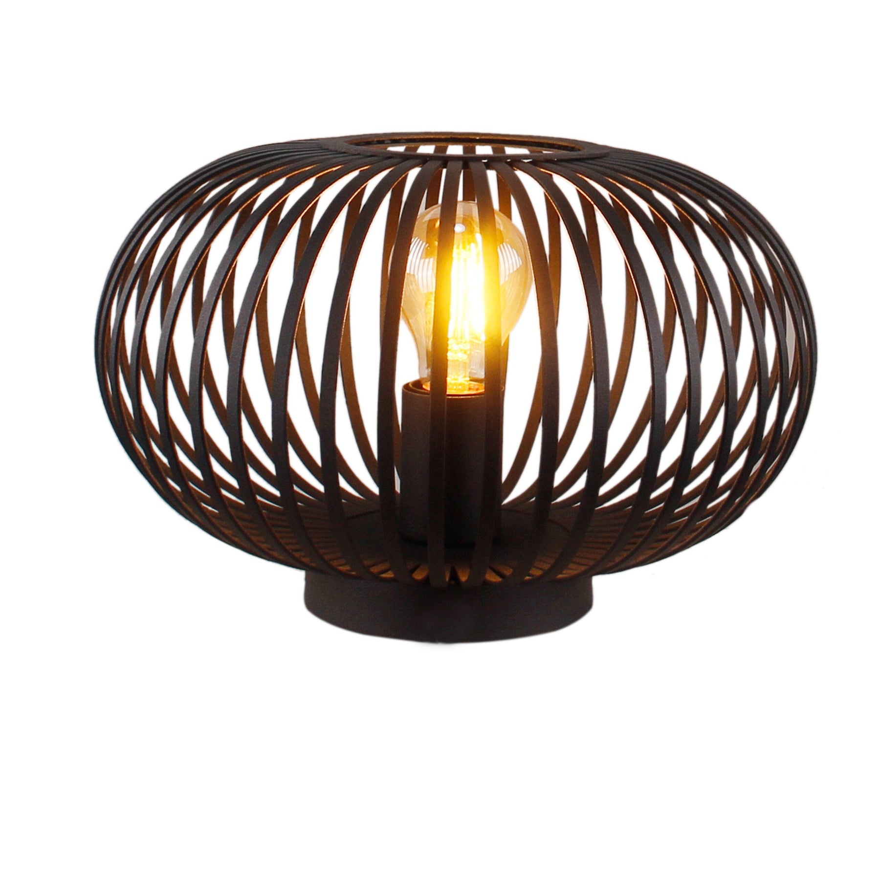 Chericoni Curvato Tafellamp, Ø30 cm, zwart, geschikt voor E27 lichtbronnen.