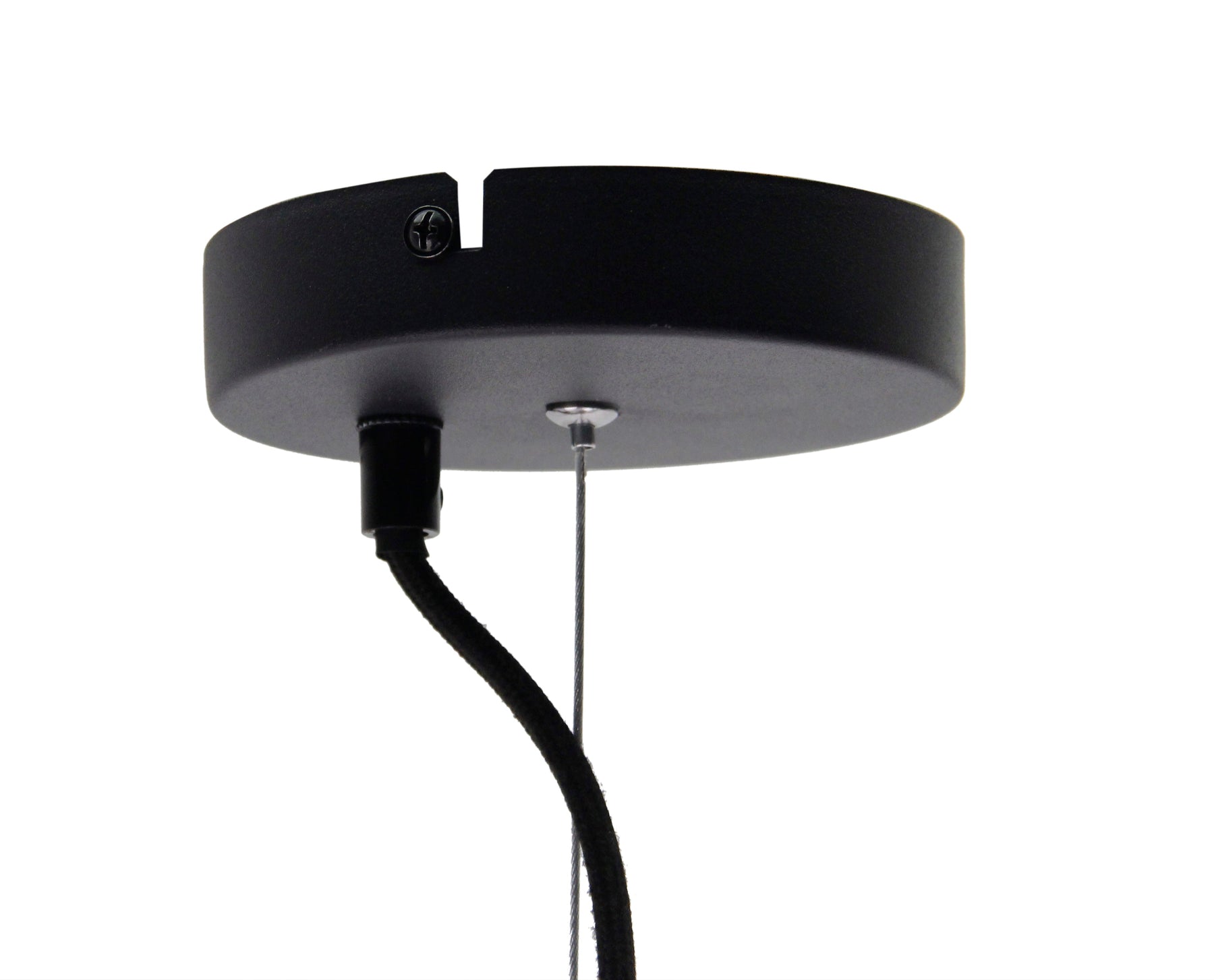 Hanglamp Chericoni Curvato, zwart, Ø 40 cm, 1 lichtpunt, E27 fitting. Modern design voor sfeervolle interieurverlichting.