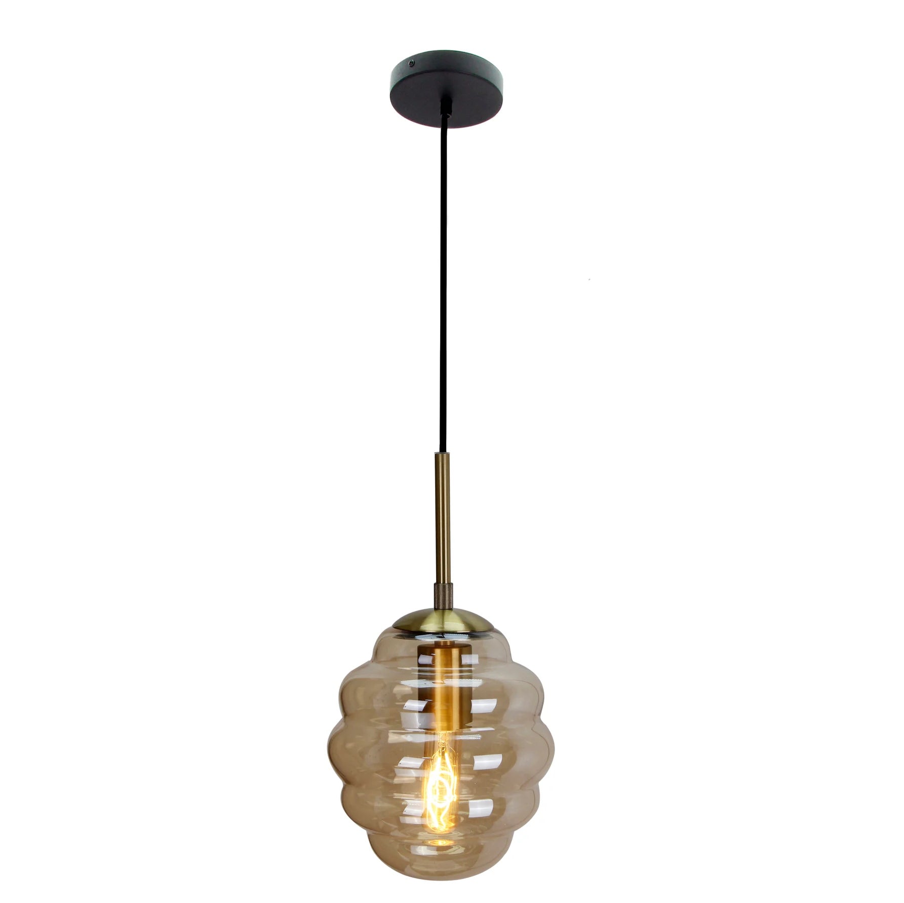Breng sfeer in huis met de Chericoni Favo Hanglamp.  Ø18cm, 1 lichts. Elegant design in glas.