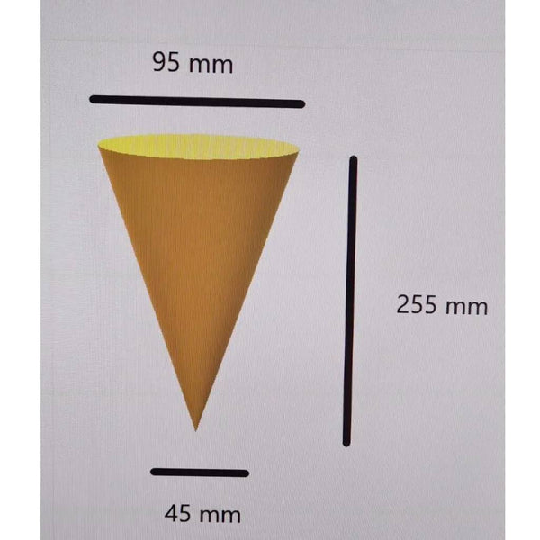 Vervangingsglas voor de lampenserie Kim in champagnekleur. 