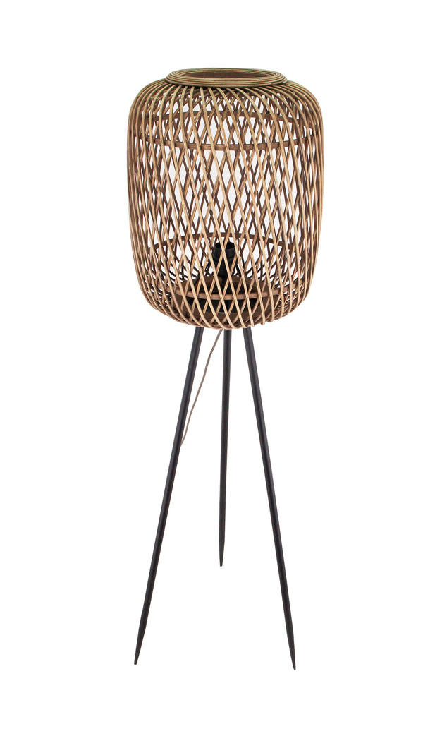 Vloerlamp Chericoni Nature Diagonaal, Ø32 cm, bamboe hout, 1 lichtpunt, E27 fitting. Natuurlijk design voor sfeervolle verlichting.