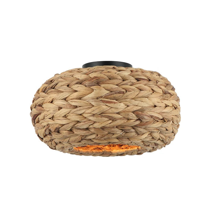Chericoni Nature Treccia plafondlamp 1 licht Ø 35 cm bamboe, sfeervolle lamp voor in elk interieur.