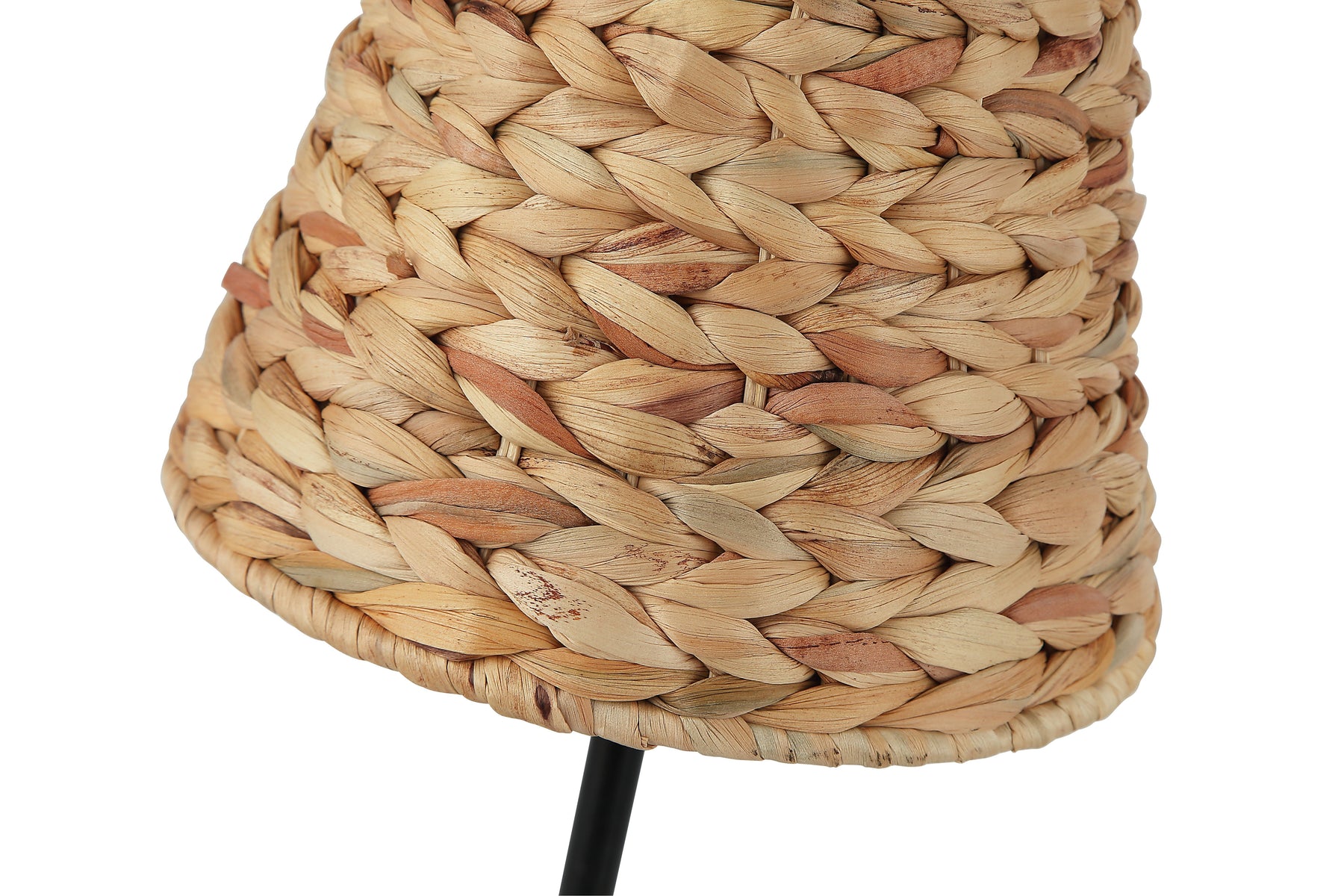 Tafellamp Chericoni Nature Treccia, Ø 25cm, 1 lichtpunt, bruin bamboe, natuurlijk design voor sfeervolle interieurverlichting.