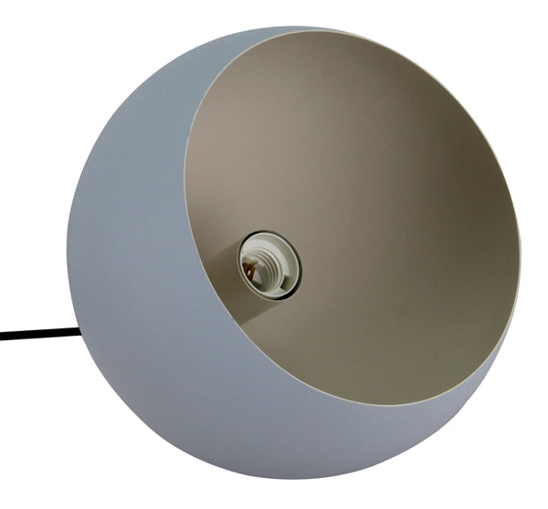 Chericoni Occhio tafellamp, Ø 20 cm, grijs design in ijzer en metaal, ideaal voor moderne en klassieke interieurs.