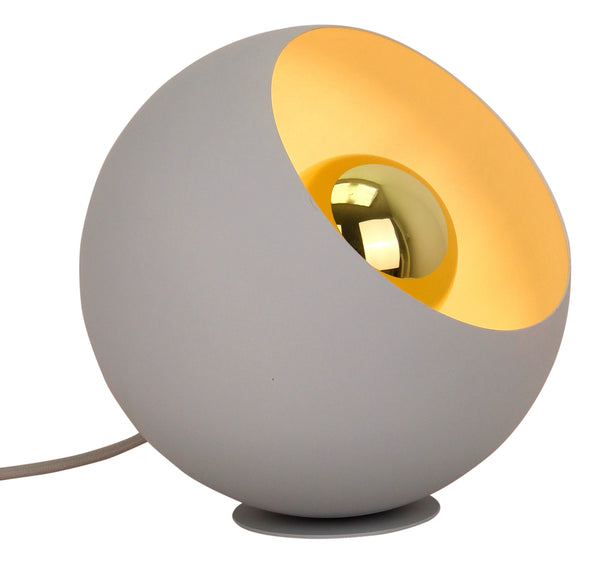 Chericoni Occhio tafellamp, Ø 20 cm, grijs design in ijzer en metaal, ideaal voor moderne en klassieke interieurs.