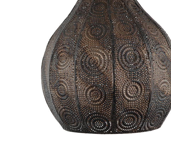 Moderne Chericoni Rolo hanglamp, zwart design, Ø25 cm, met E27 fitting, ideaal voor een eigentijdse uitstraling in je huis.