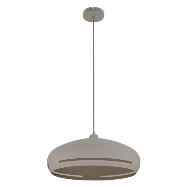 Stijlvolle Chericoni Striscia Hanglamp Ø 45 cm, uitgevoerd in crèmekleur, perfect voor een moderne inrichting.