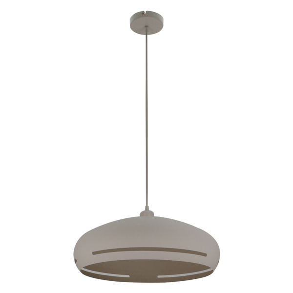 Stijlvolle Chericoni Striscia Hanglamp Ø 45 cm, uitgevoerd in crèmekleur, perfect voor een moderne inrichting.