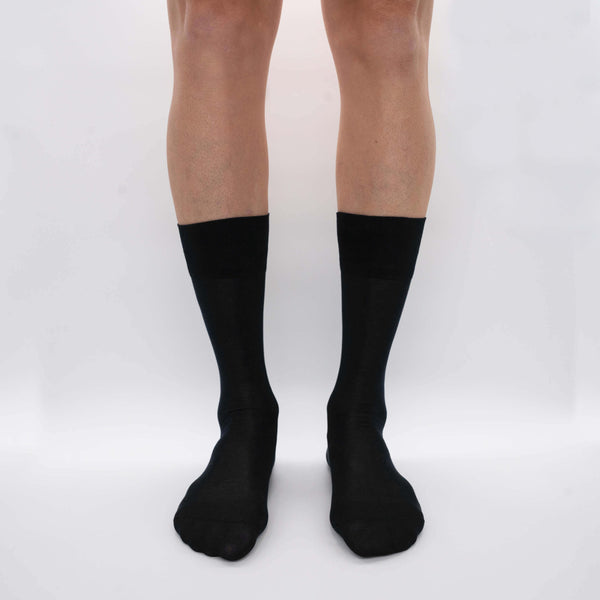 Chiffon Short Socks Box in Filoscozia® - 6 Pairs Black