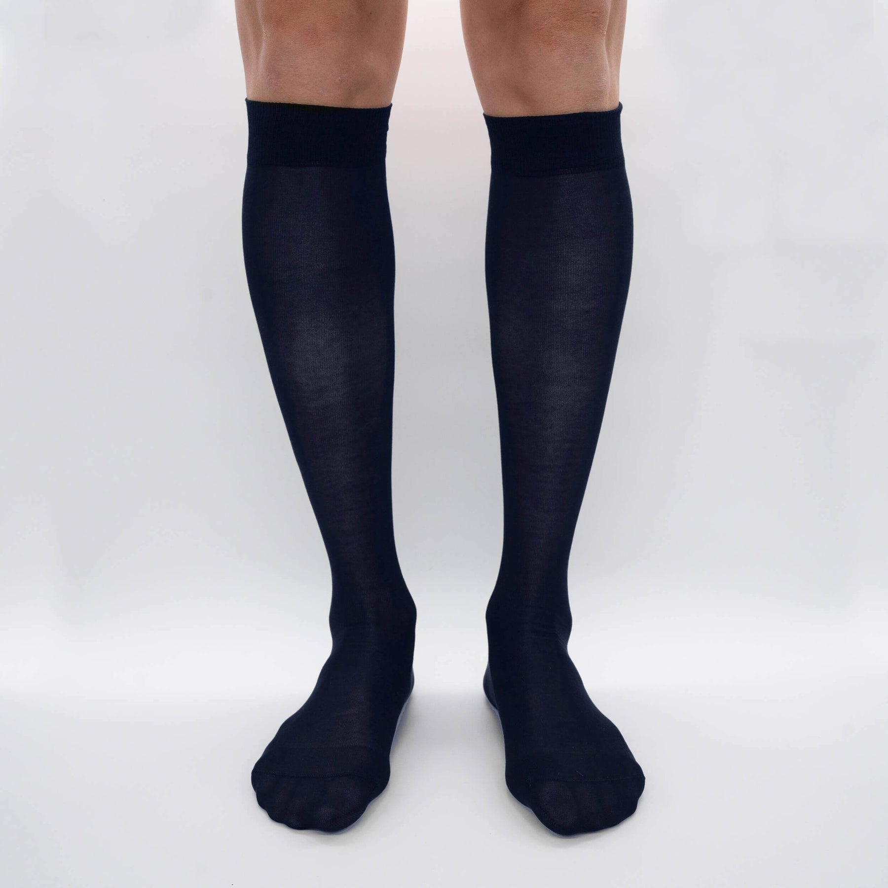 Mulberry Silk Chiffon - Long Fine Knit Stocking