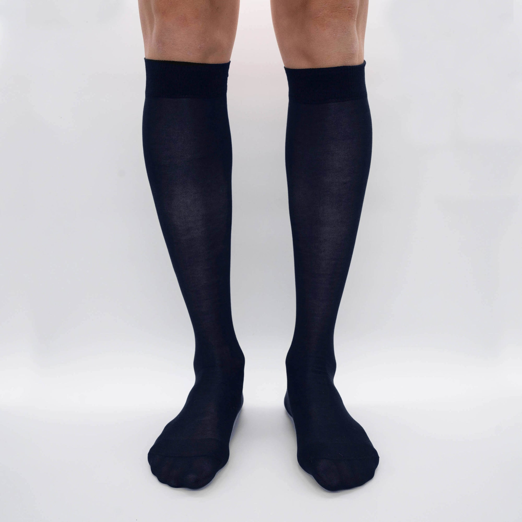 Mulberry Silk Chiffon - Long Fine Knit Stocking