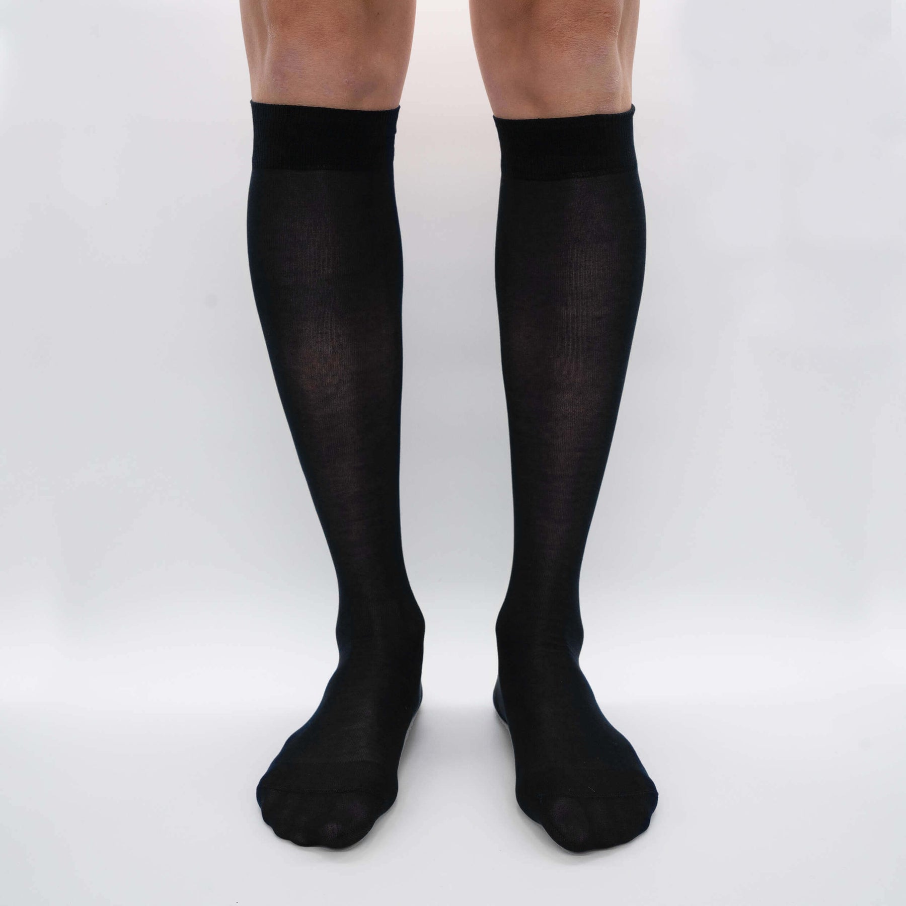 Mulberry Silk Chiffon - Long Fine Knit Stocking