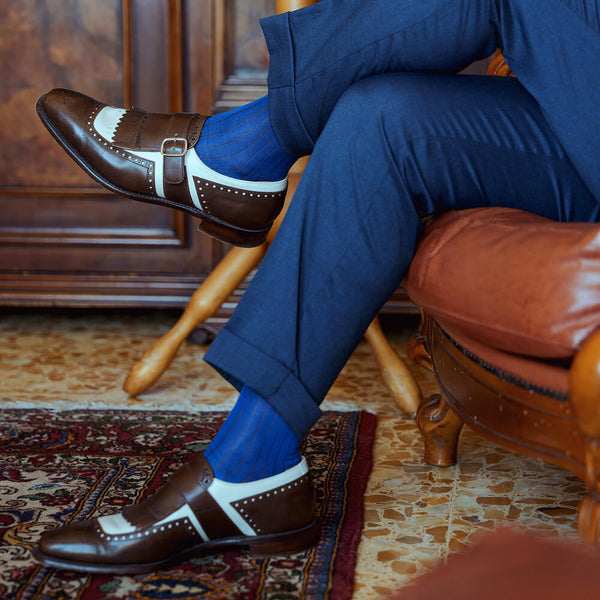 Chiffon in Filoscozia® micro-rib - Korte fijne gebreide sokken