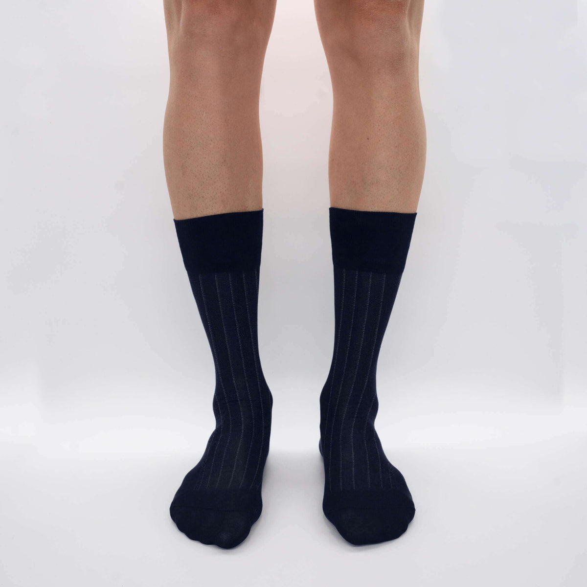 Box of 6 Short Men's Chiffon Ribbed Socks in Filoscozia® - Basic Colors