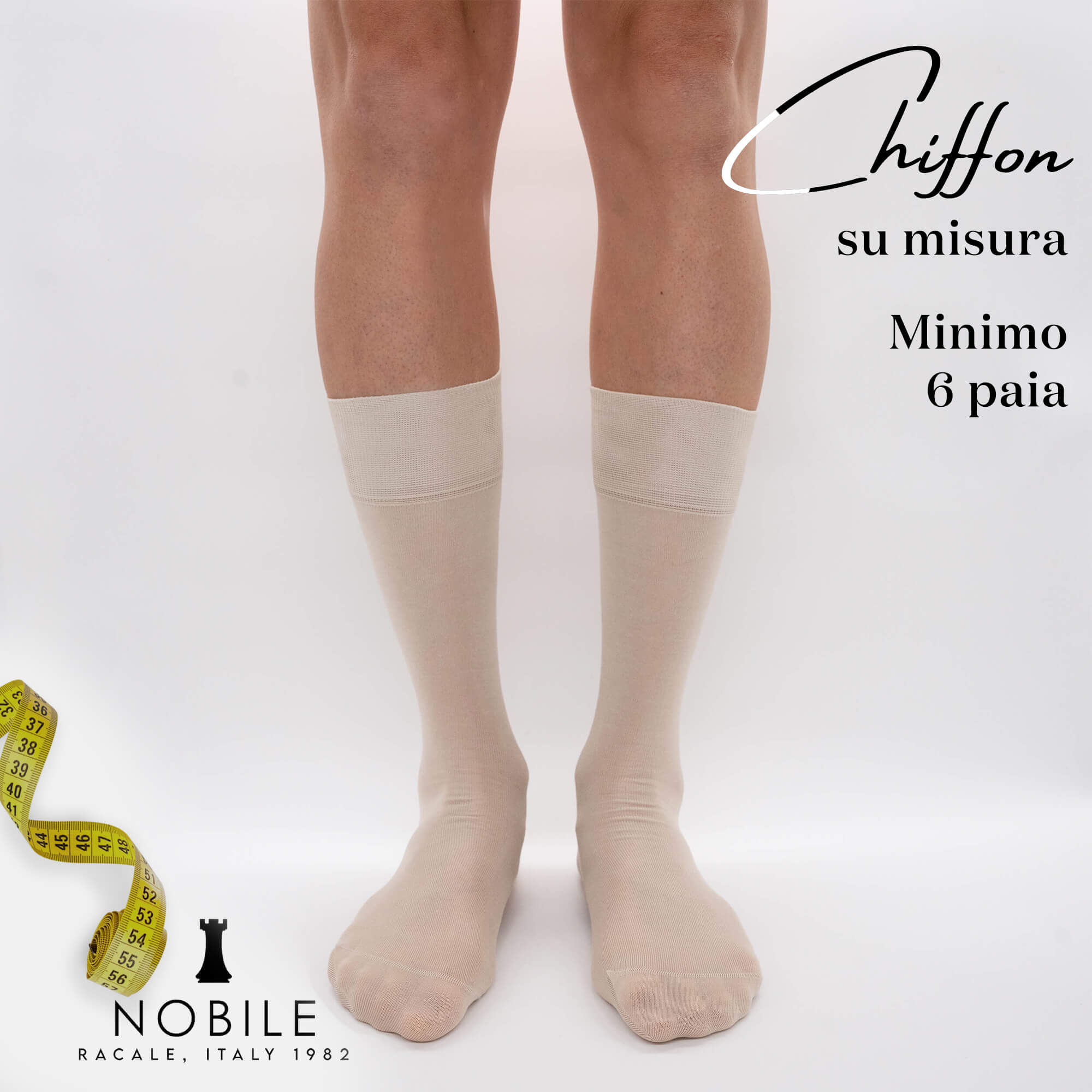 Taglia su misura - Chiffon corta in Filoscozia® (da 6 paia in su)