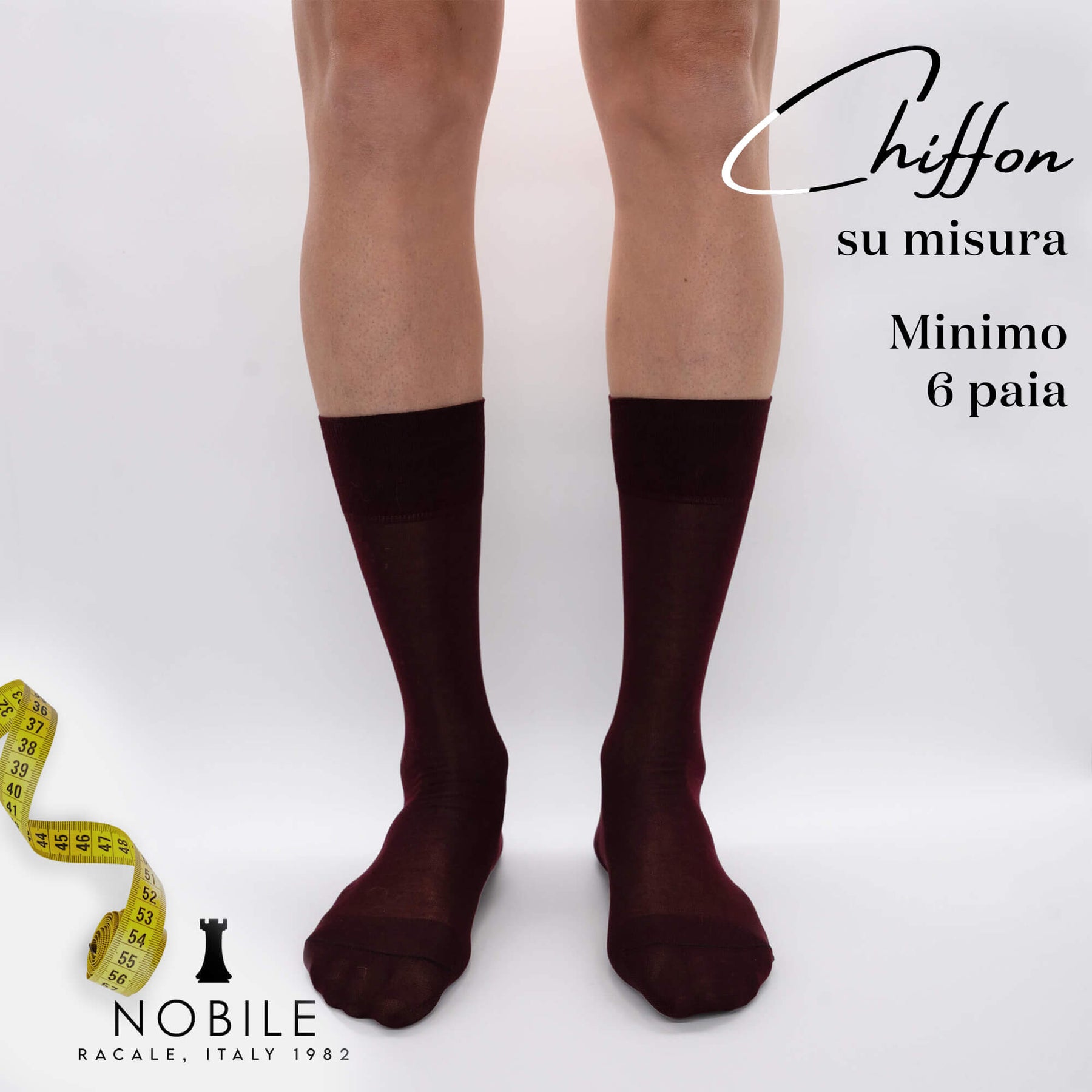 Taille personnalisée - Chiffon court en Filoscozia® (à partir de 6 paires)