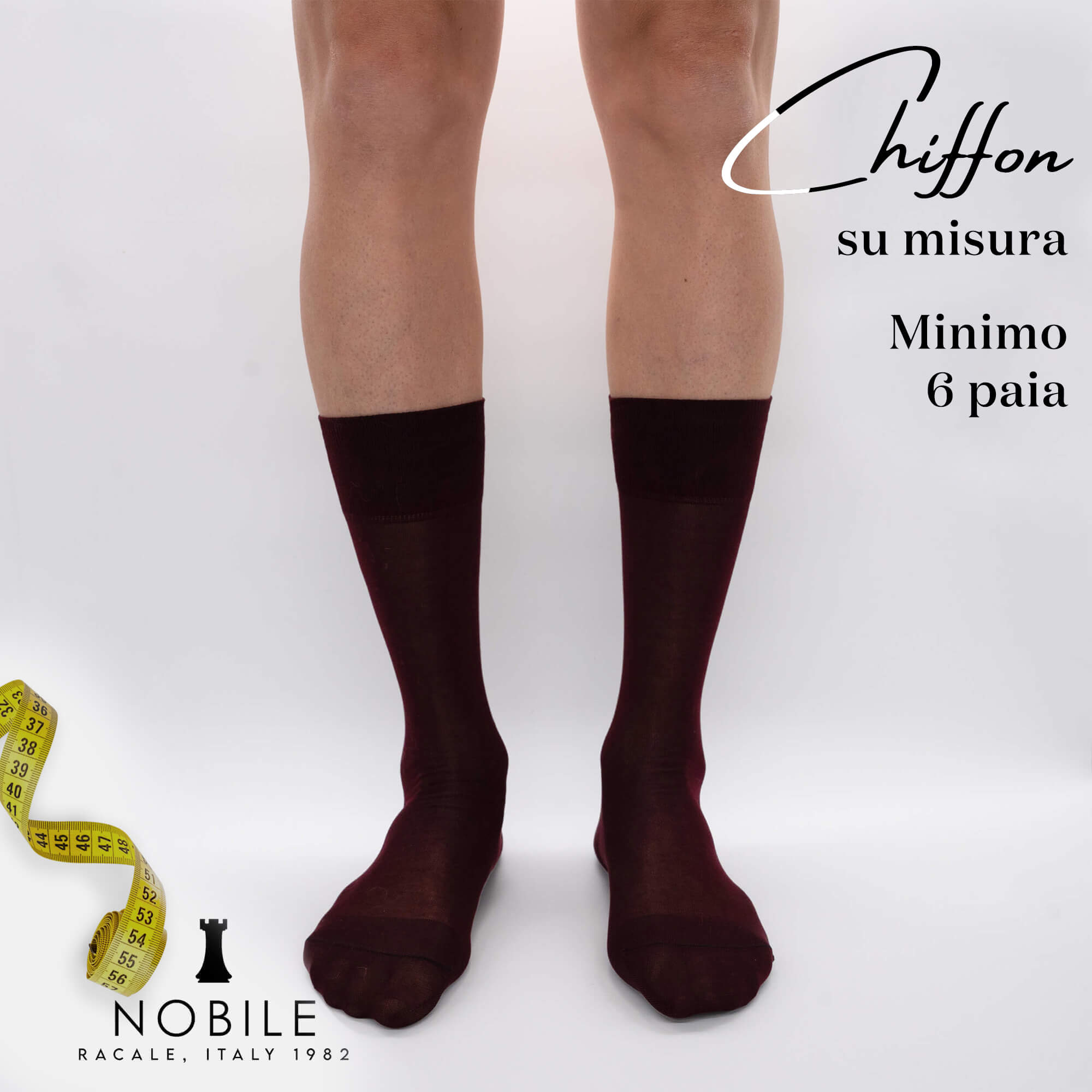 Taille personnalisée - Chiffon court en Filoscozia® (à partir de 6 paires)