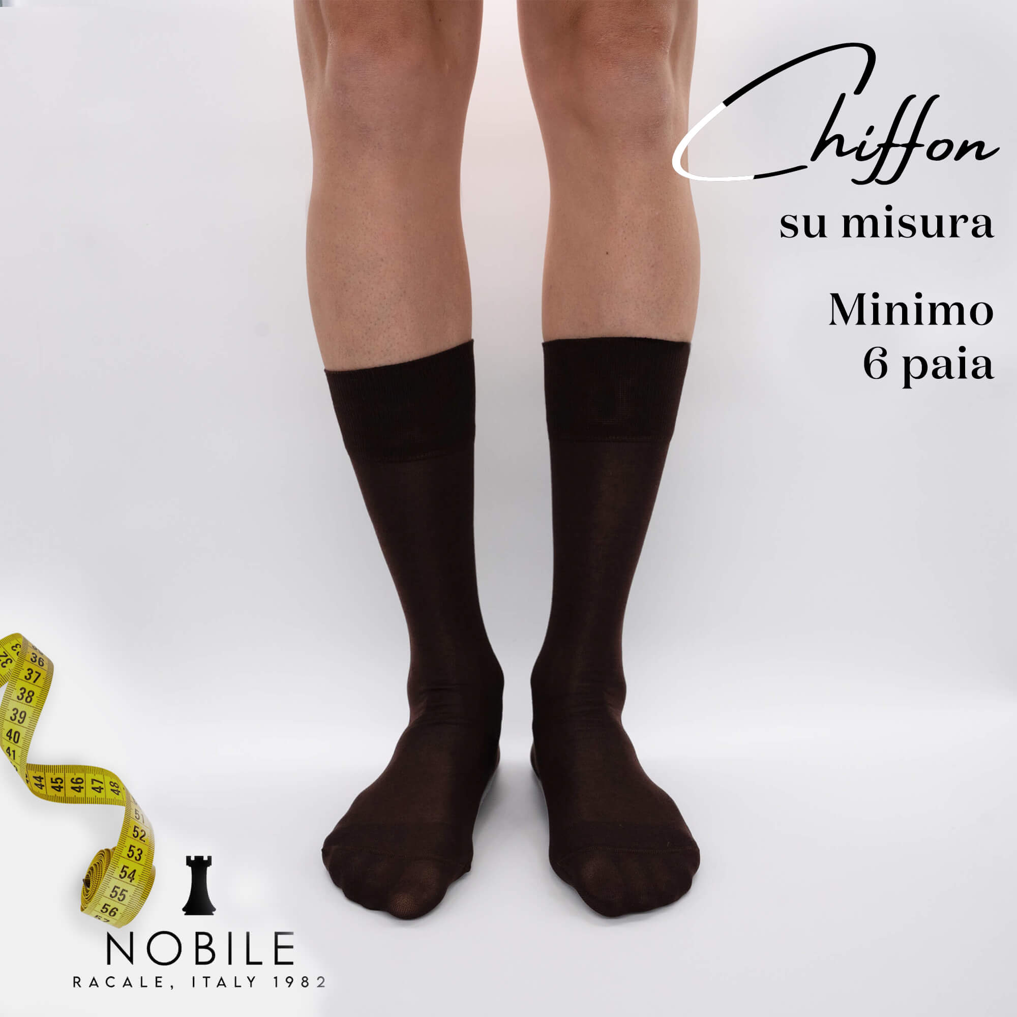 Taglia su misura - Chiffon corta in Filoscozia® (da 6 paia in su)