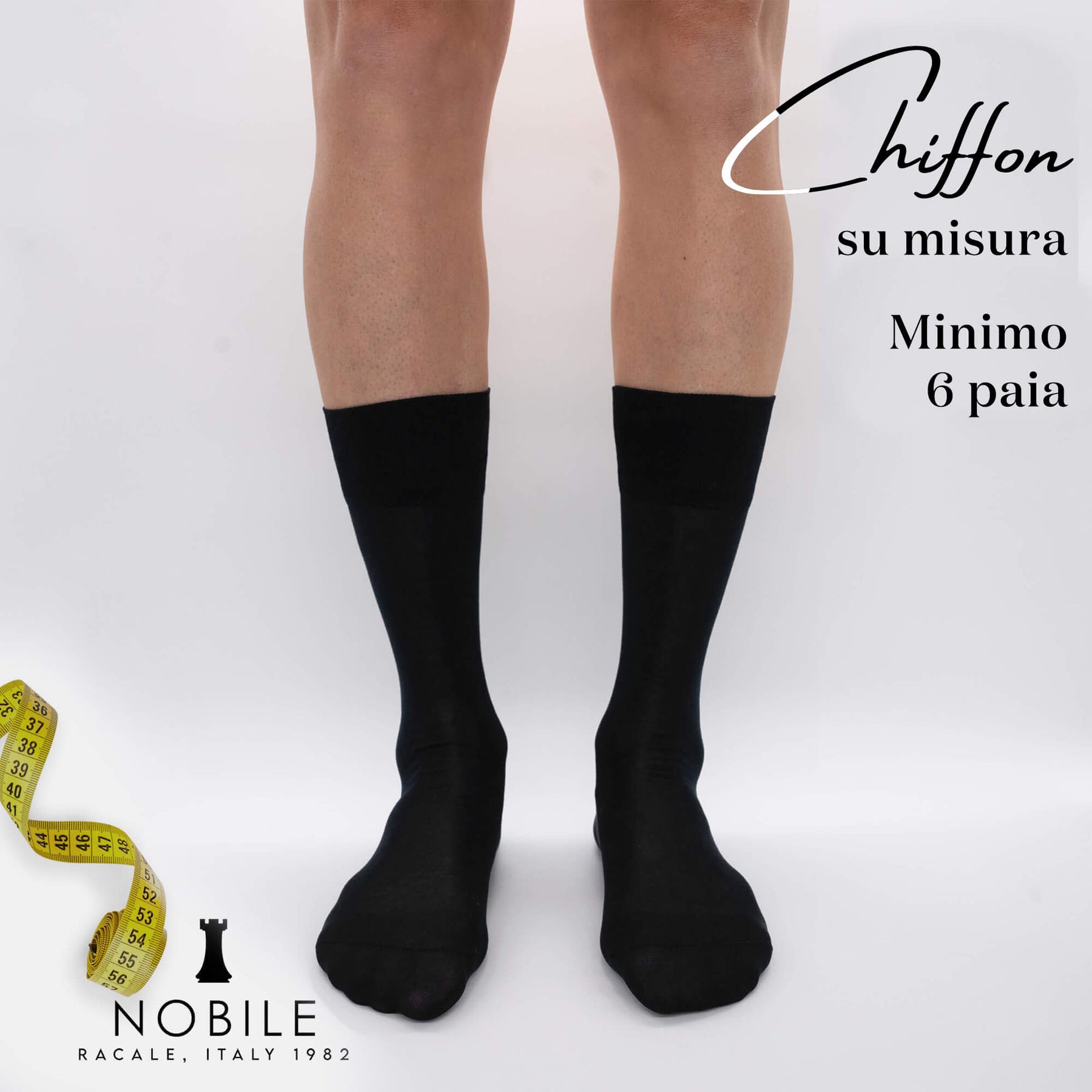 Taglia su misura - Chiffon corta in Filoscozia® (da 6 paia in su)