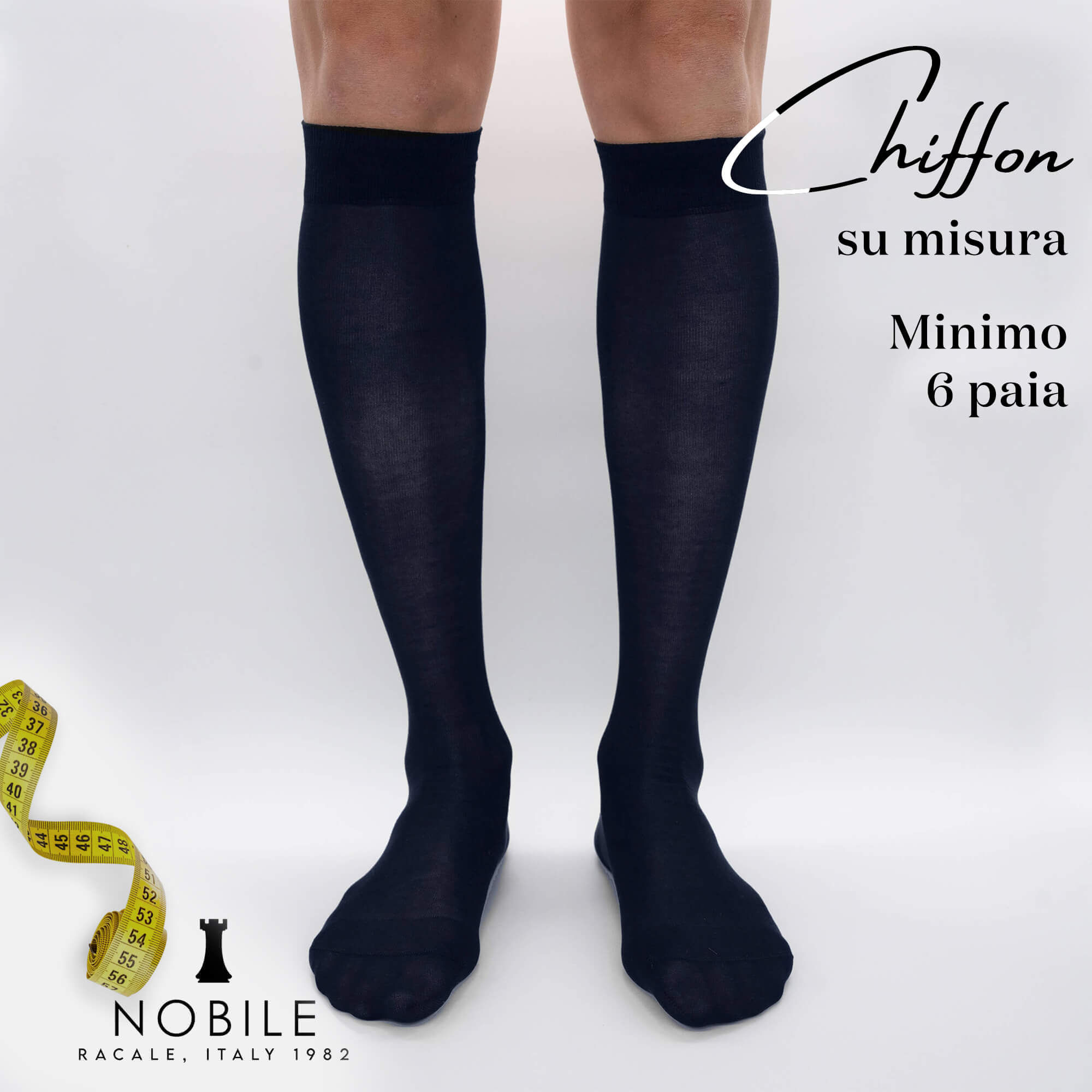 Custom size - Long chiffon in Filoscozia® (from 6 pairs onwards)